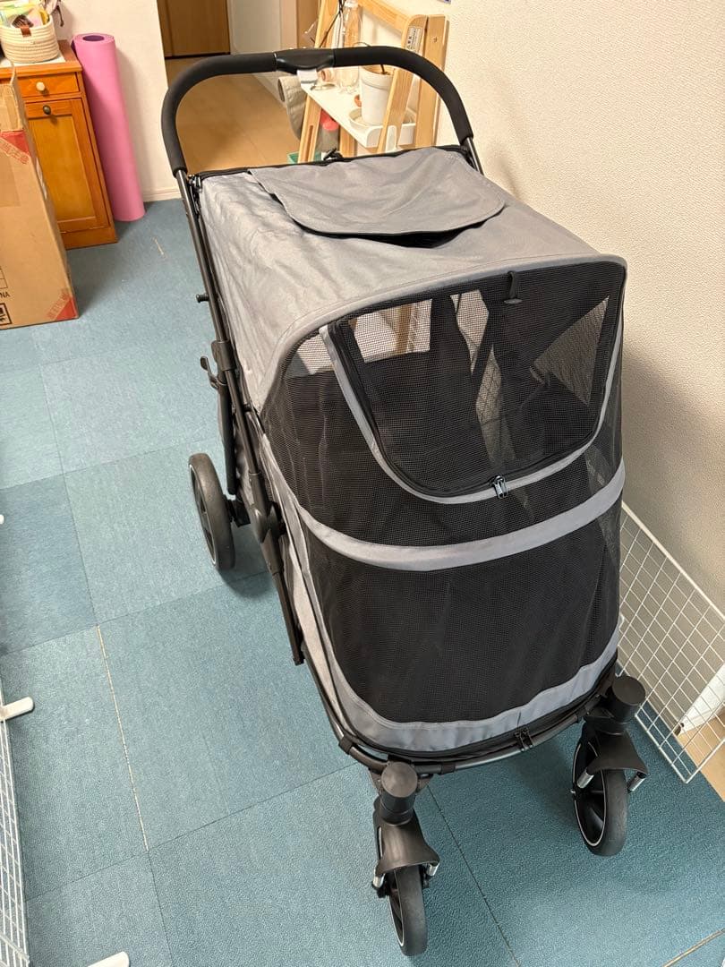味*鶴様 タンスのゲン　ペットカート　HB02 グレー