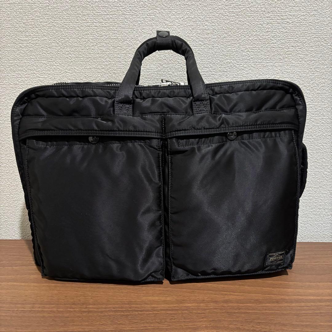 【美品】PORTERポーター タンカー 3way 2層式ブリーフケース リュック