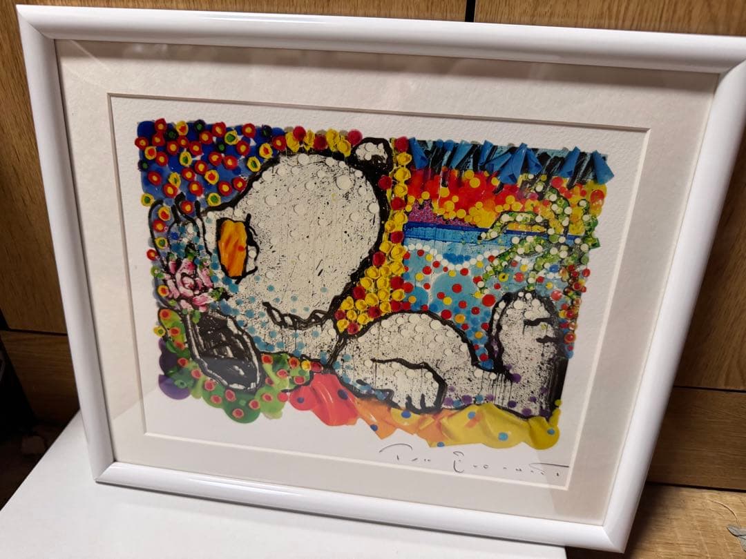 スヌーピー　トムエバハート　リトグラフ