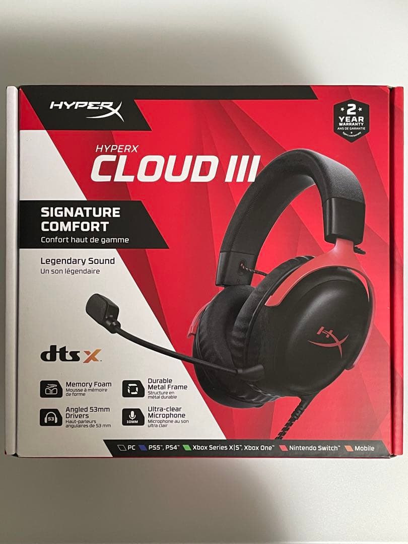 HyperX Cloud Ⅲ ゲーミングヘッドセット