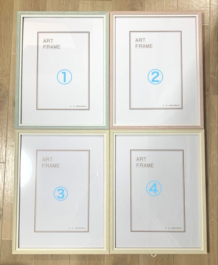 【4点】【美品】デッサン 額縁 7917 太子 379X288 レッド グリーン