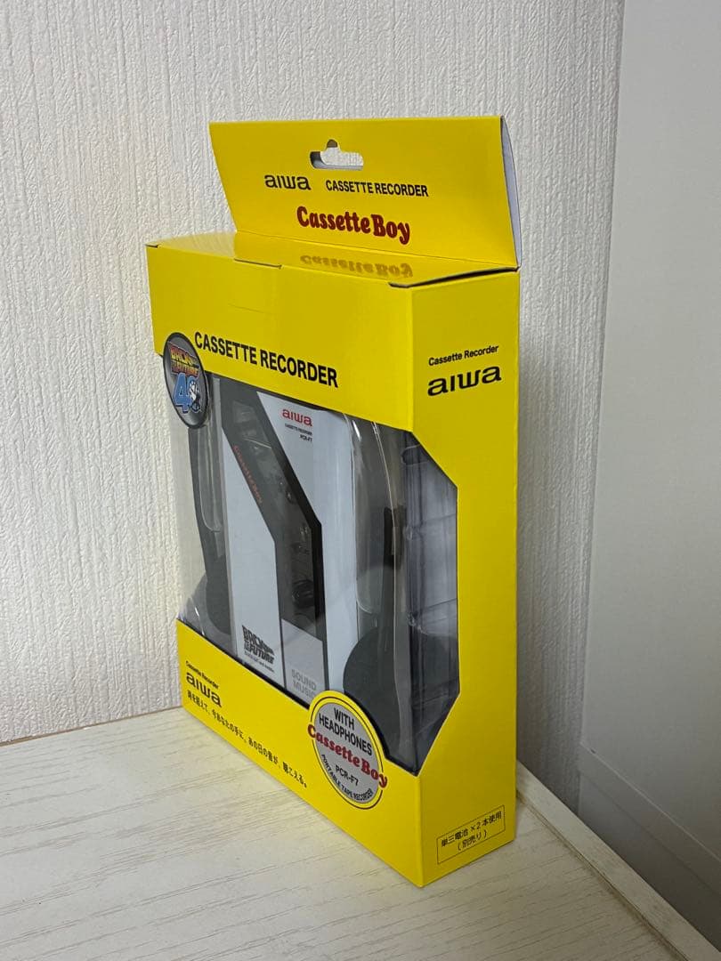 バックトゥザフューチャー ポータブルカセットプレーヤー ドンキ 新品未開封