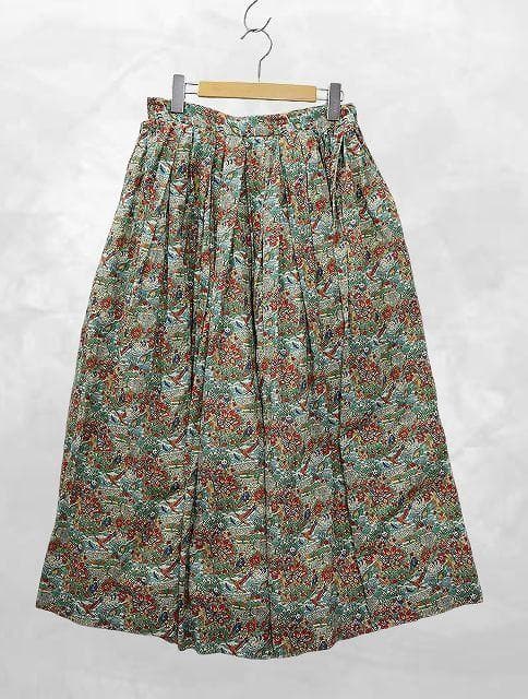 ヤエカ YAECA アニマル 総柄 プリント キュロット パンツ M