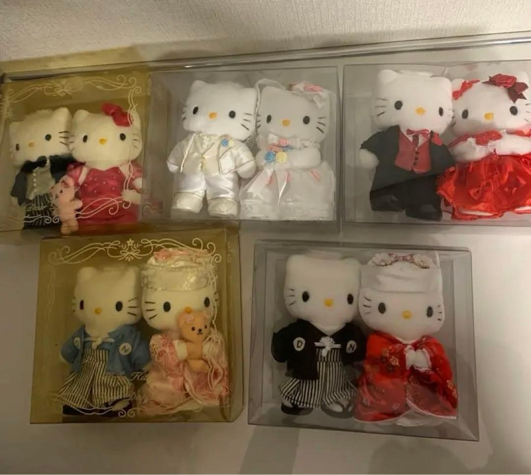 ハローキティ ダニエル ウエディングぬいぐるみ 5セット