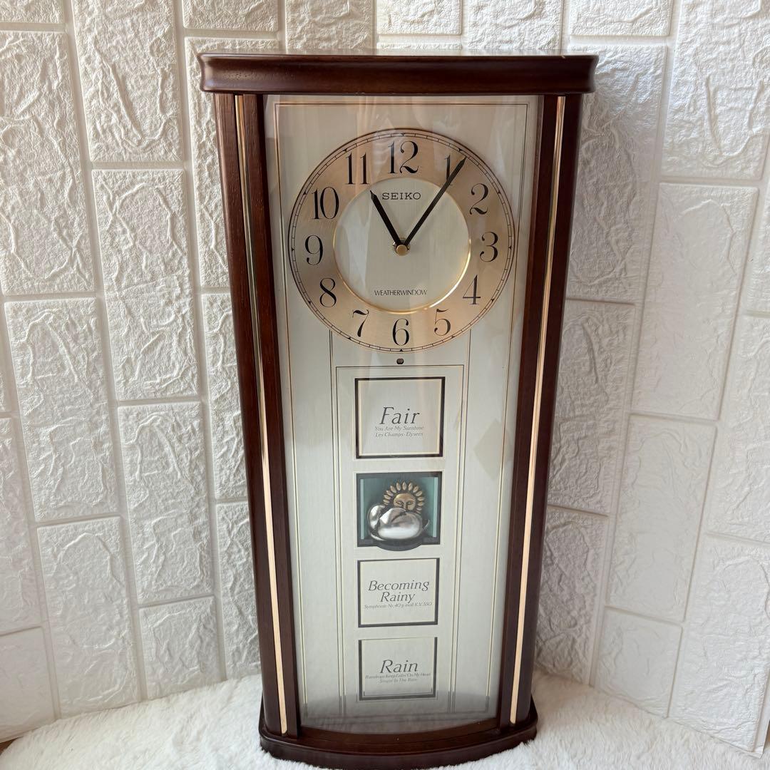 SEIKO からくり時計　天気予報　天候　RE516B ウェザーウィンドウ