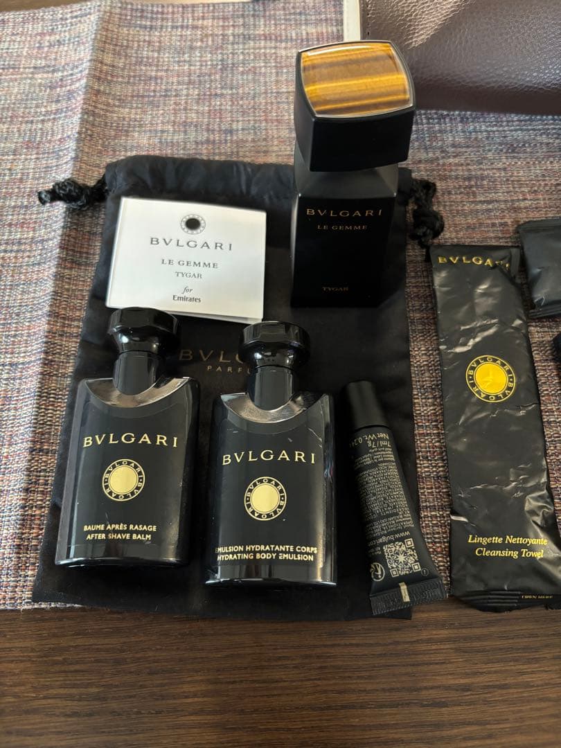 【BVLGARI香水&ポーチ】エミレーツ航空 ファーストクラス