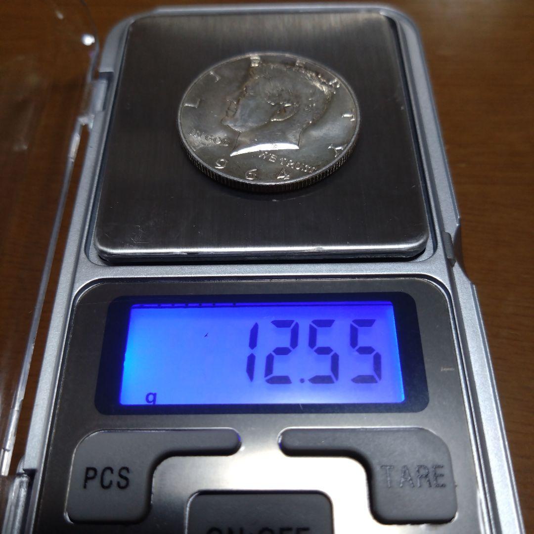 ケネディハーフダラー銀貨 3枚 1964年