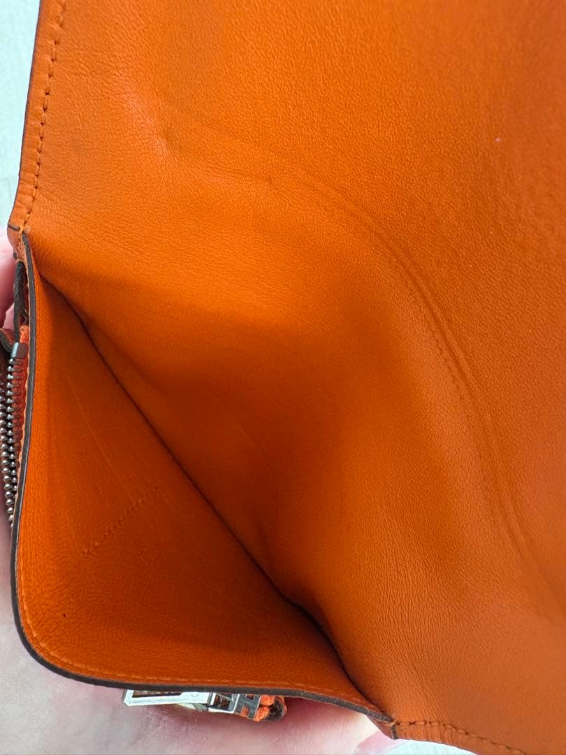 エルメス　ドゴン　コンパクト　二つ折り財布