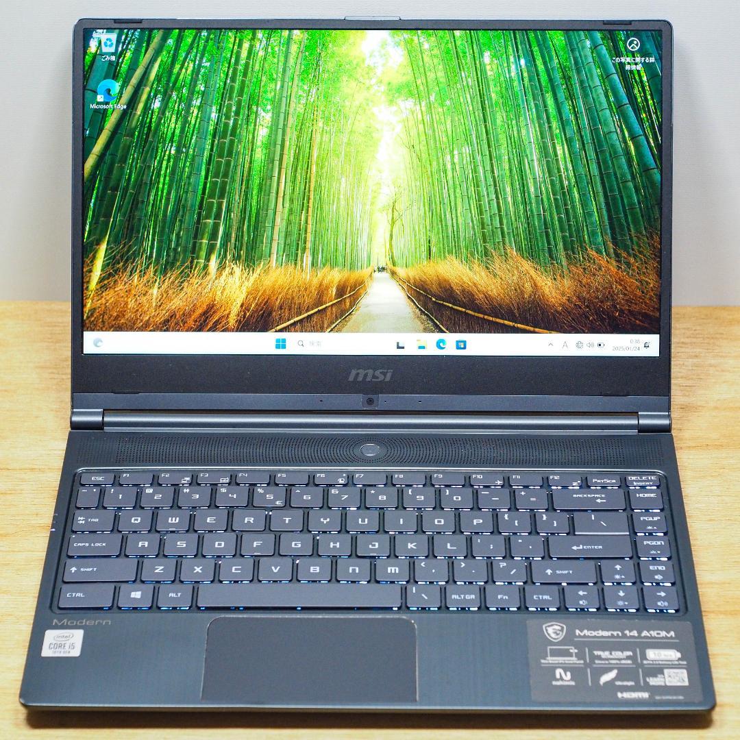 MSI Modern 14、Windows 11 Pro、i5-10210U