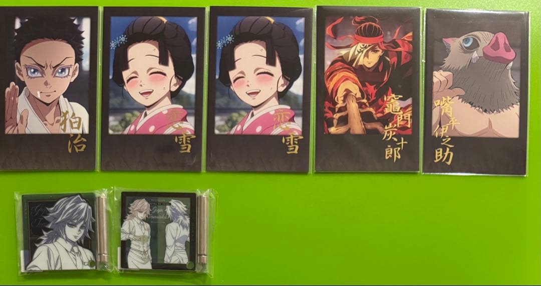 鬼滅の刃 ダイニング　B2ポスター　童磨　お楽しみくじ　チェキ風ブロマイドなど