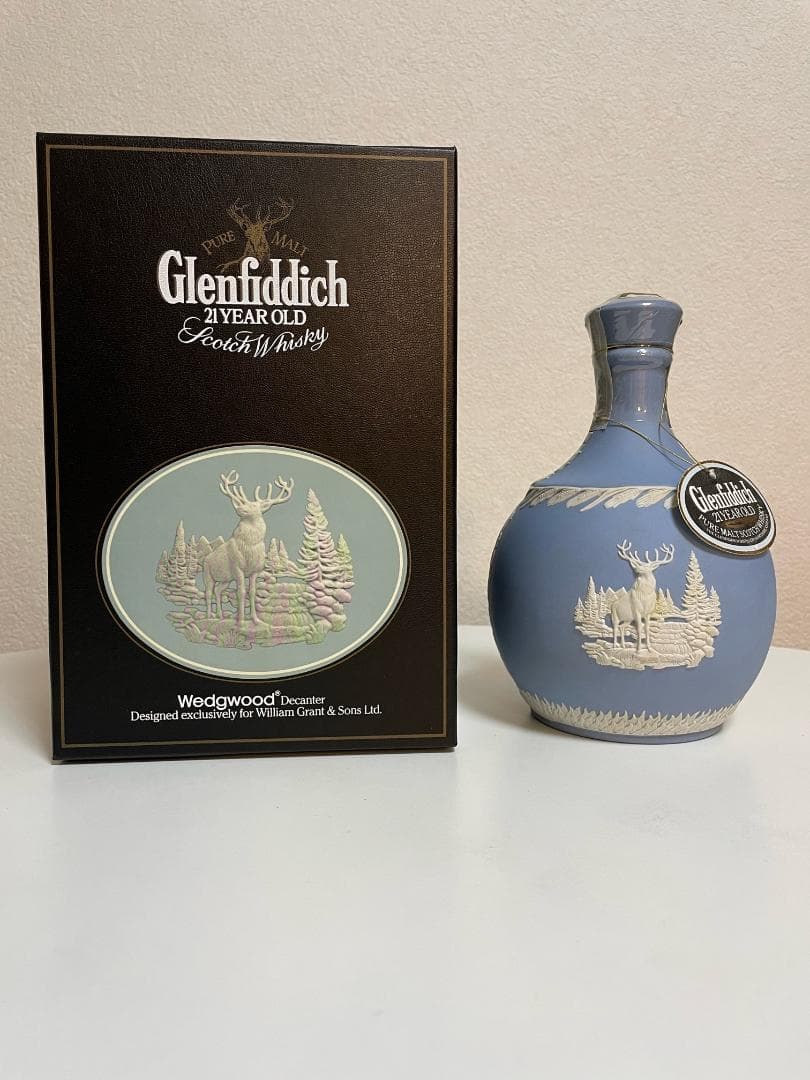 【美品】グレンフィディック21年 ウェッジウッド デキャンタ　700ml　43％