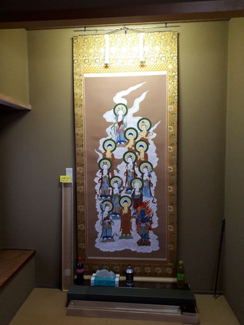 み*る様 ‼️大幅 ‼️ 十三佛　仏画　加藤清人　2尺5寸