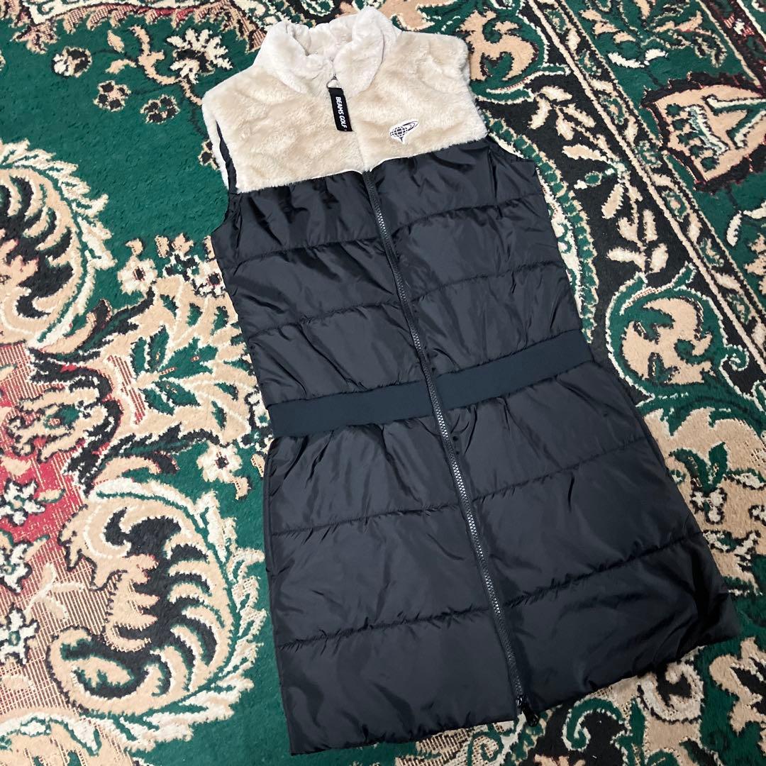 美品　ビームスゴルフ　ワンピース　ブラック　ファー