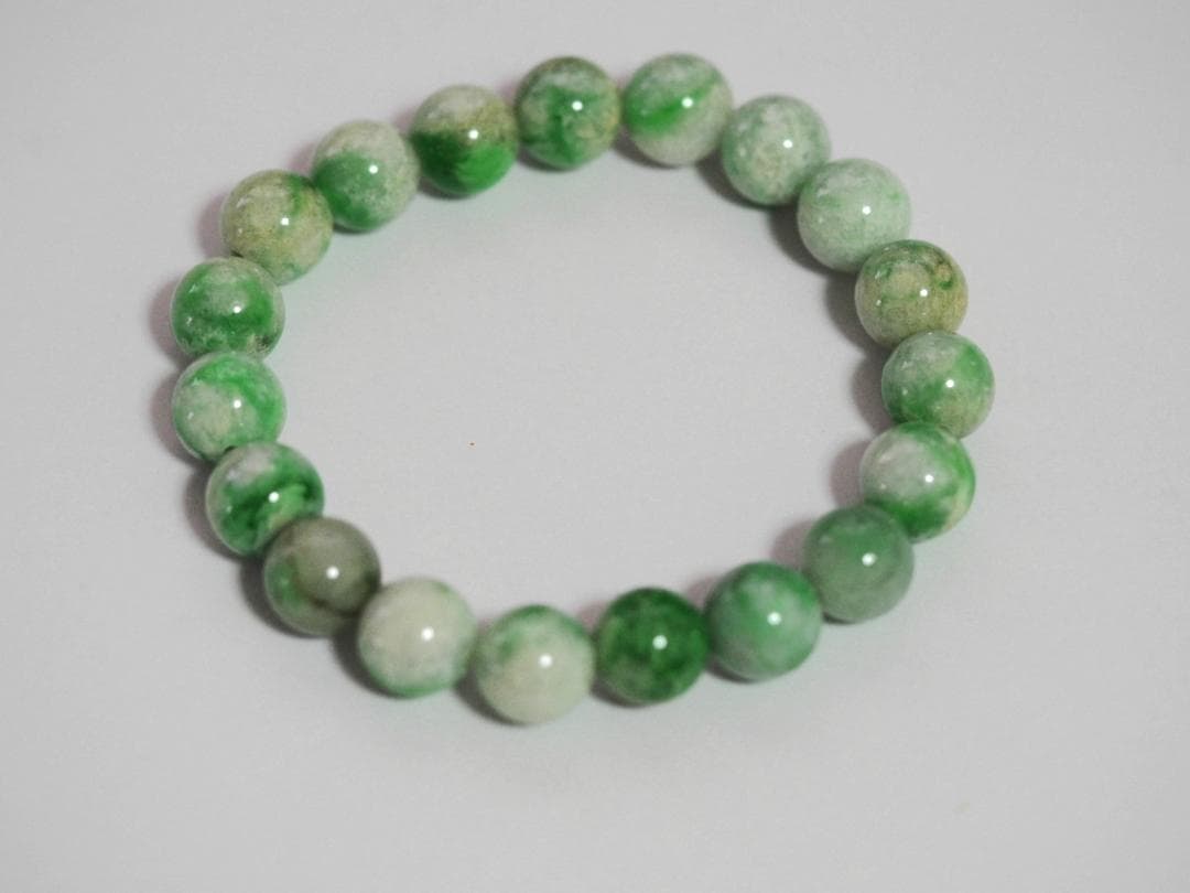 糸魚川翡翠　ブレスレット　天然無処理ヒスイ