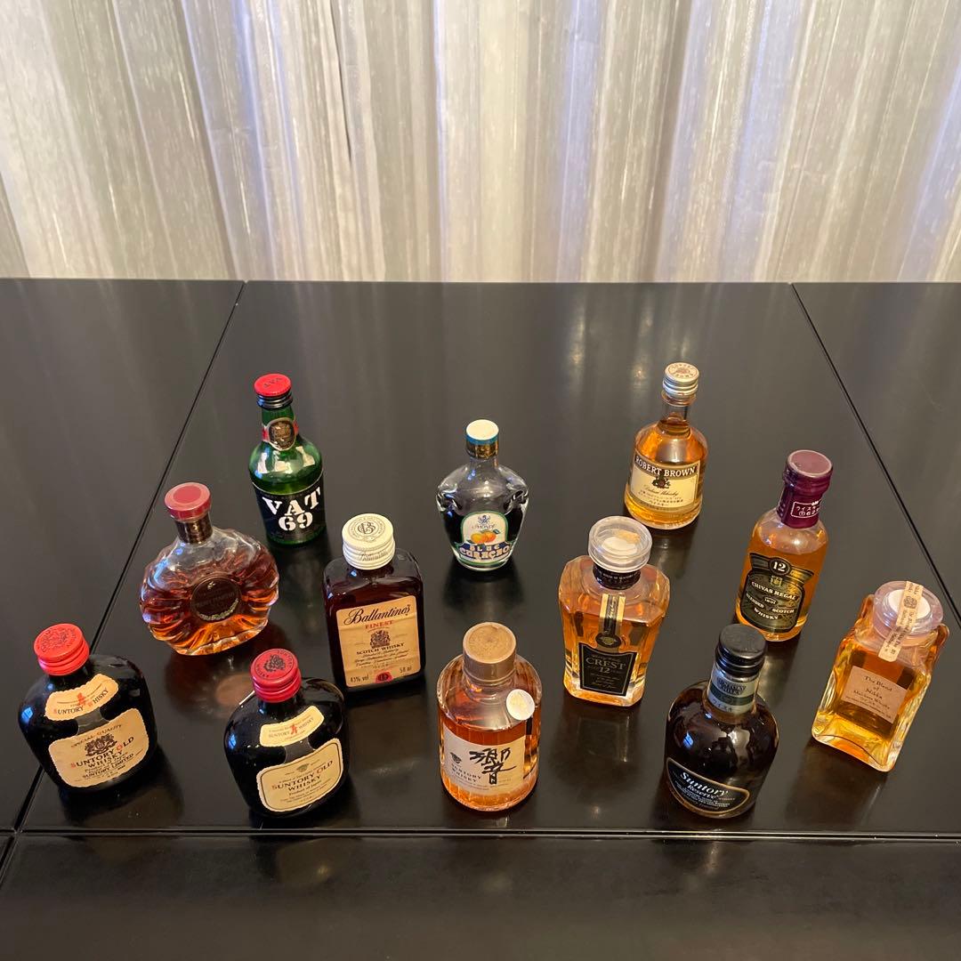 【未開封】ウイスキー　ミニボトル12本②