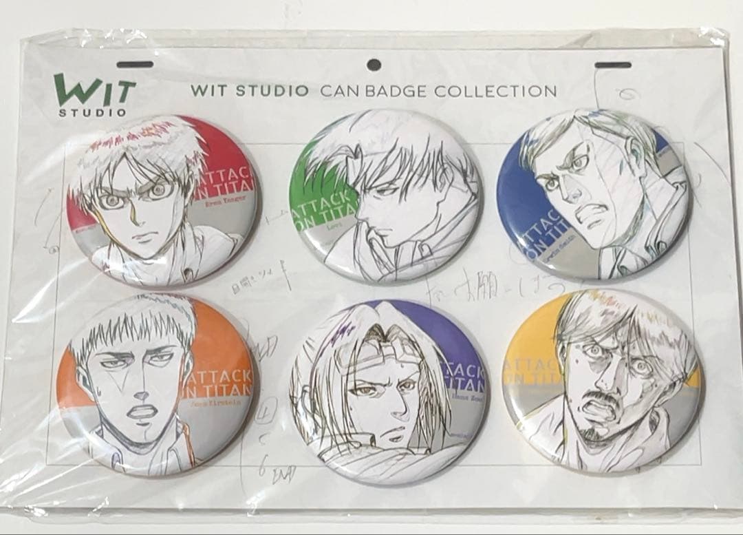 進撃の巨人 WIT STUDIO 缶バッジコレクション　6種セットC