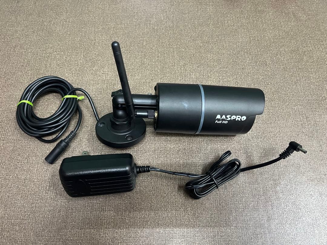 MASPRO ワイヤレスモニターとカメラ2台セット WMC7M2