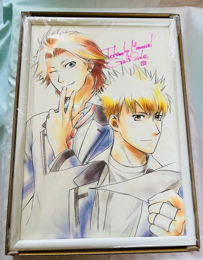 ときメモGS額装イラスト(不二山嵐＆新名旬平)