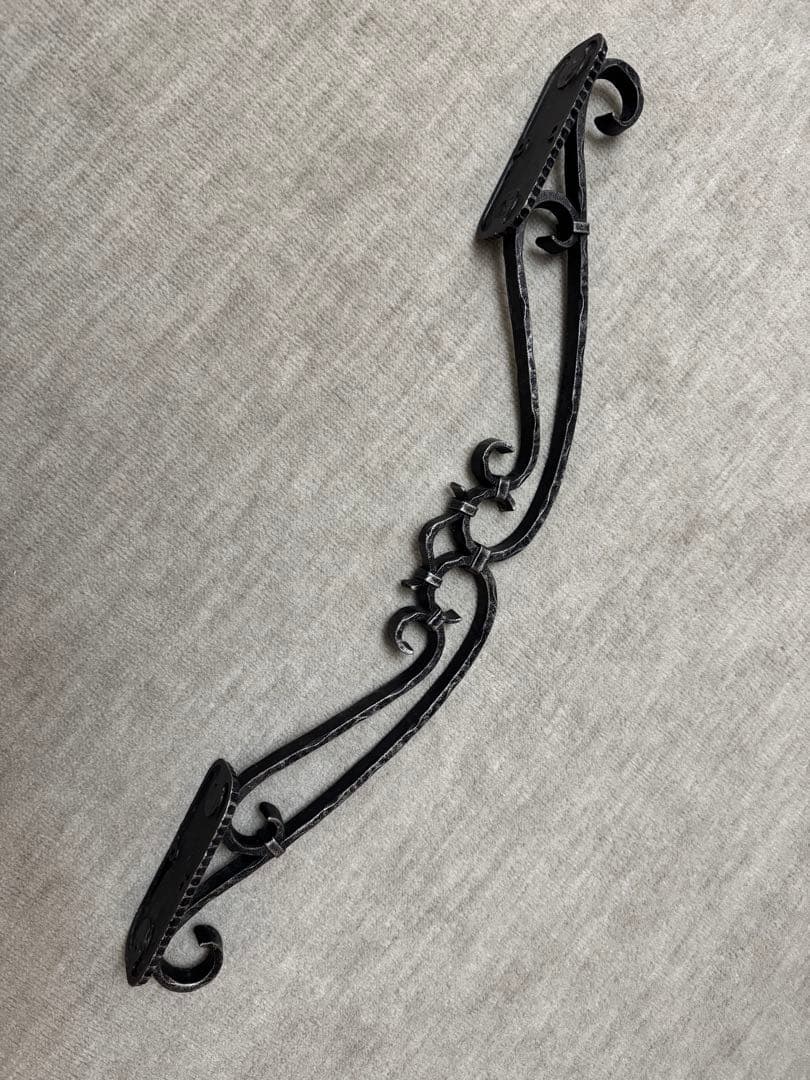 アンティークアイアン風装飾ドアハンドル【希少レア】