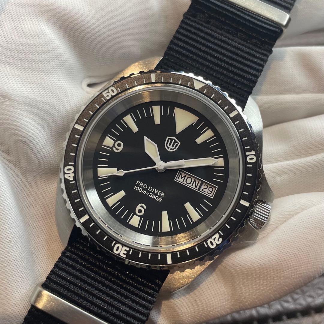 新品 イギリス軍タイプ ダイバー スイスムーブメント ミリタリーウォッチ