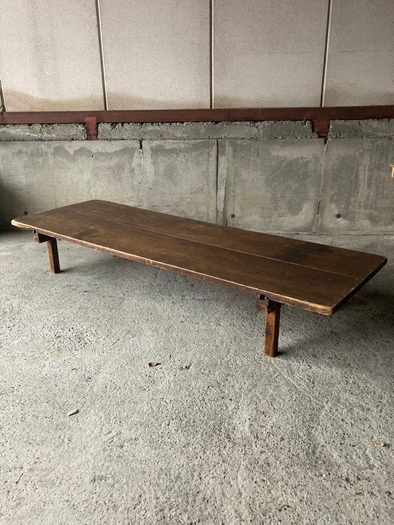 古道具　長い文机　古物