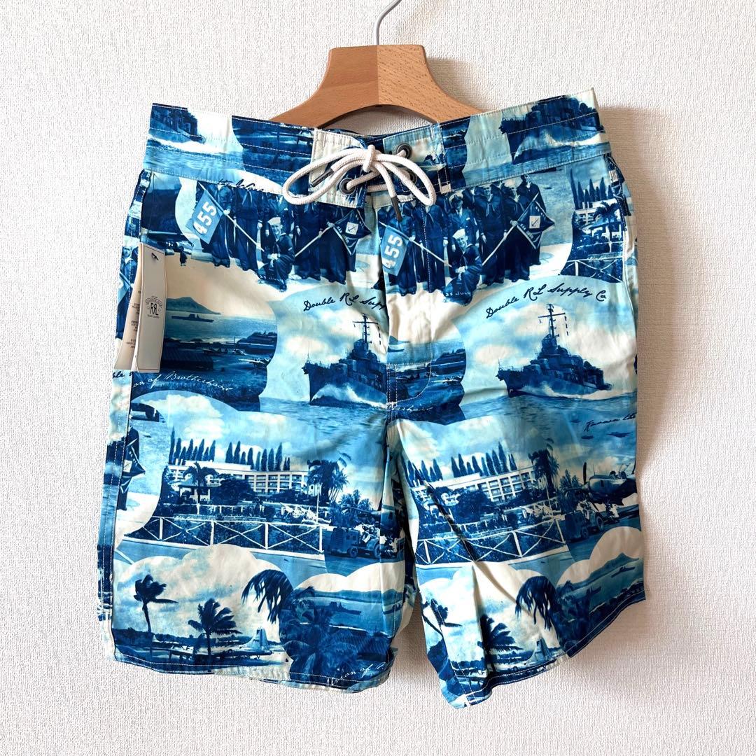 モナカ　[RRL]  プリントショーツ W28 新品未使用