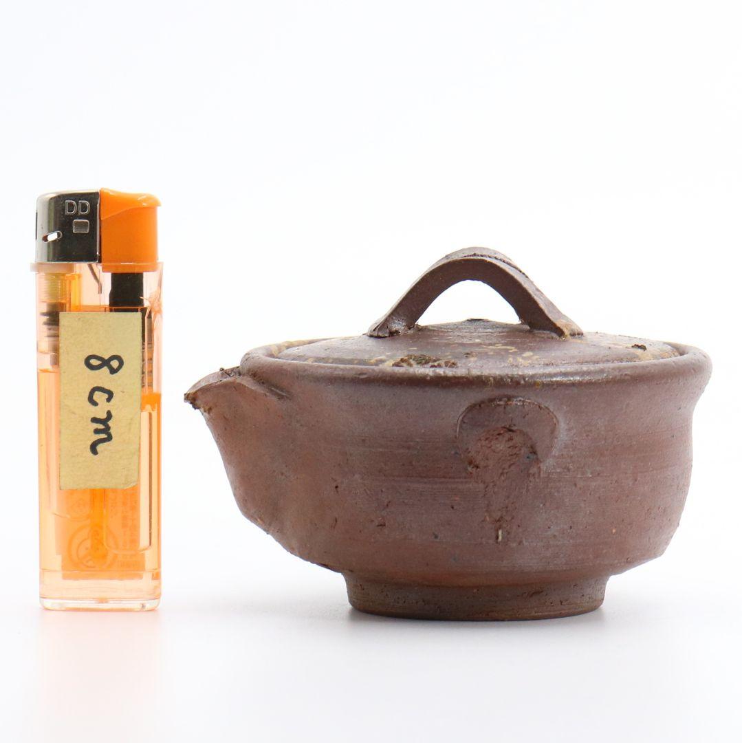 備前焼 宝瓶 在銘 煎茶道具 茶器 共箱　SX307　NT2