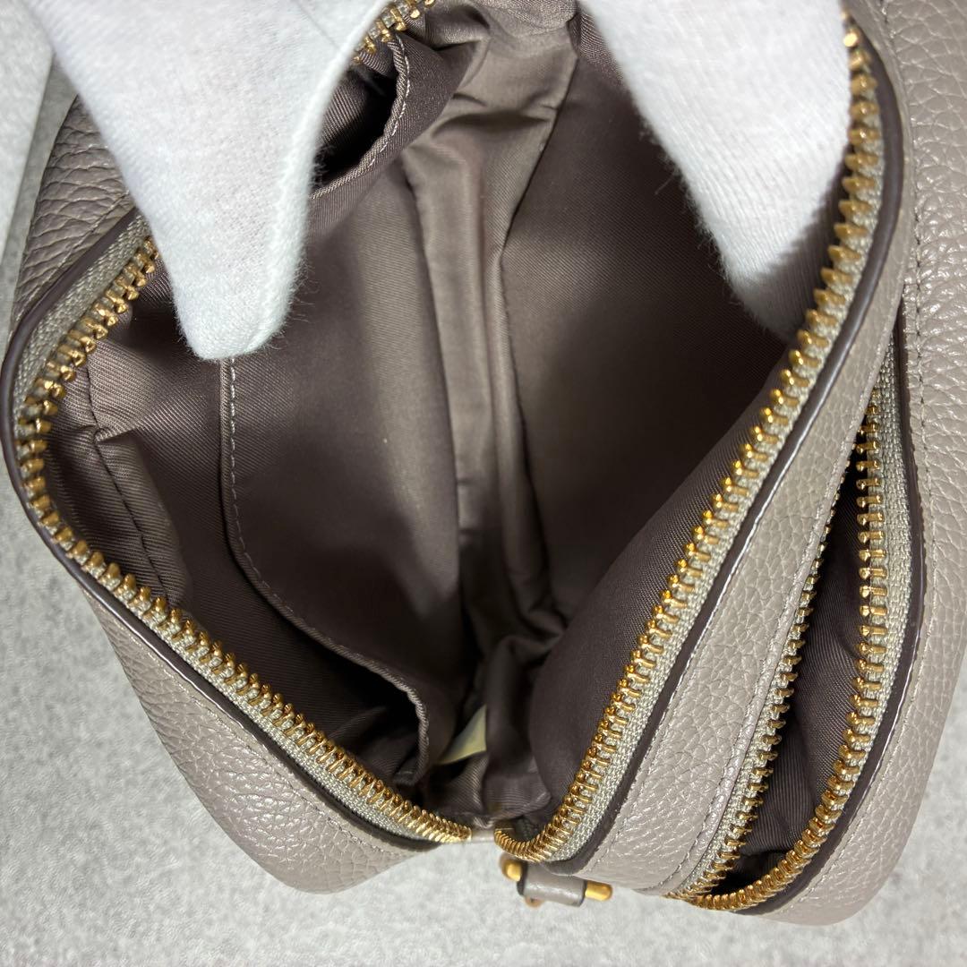 美品✨ TORY BURCH トリーバーチ グレー ペリーボンベ ミニバッグ