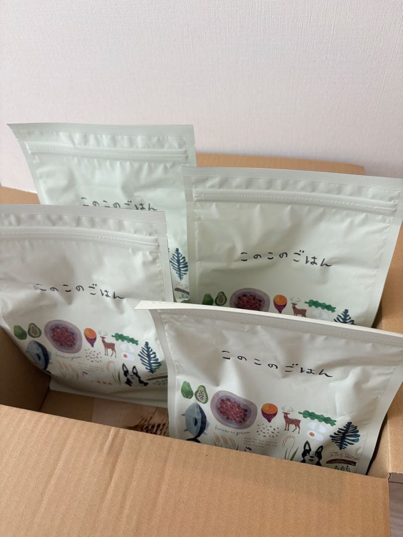 このこのごはん 4袋　コノコトトモニ　ドッグフード