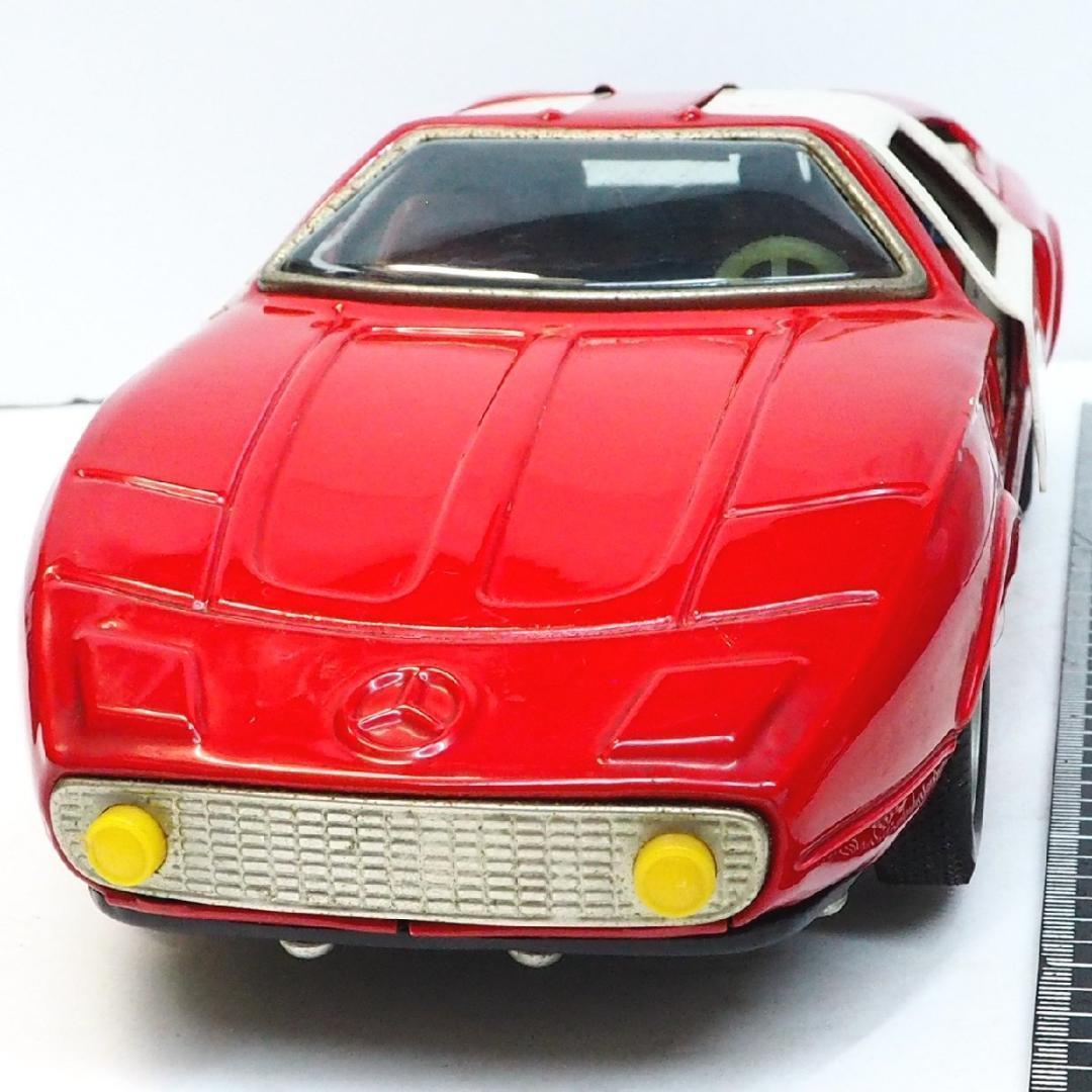 旧バンダイ【メルセデス ベンツC111リモコン欠】tinブリキtoy car箱無