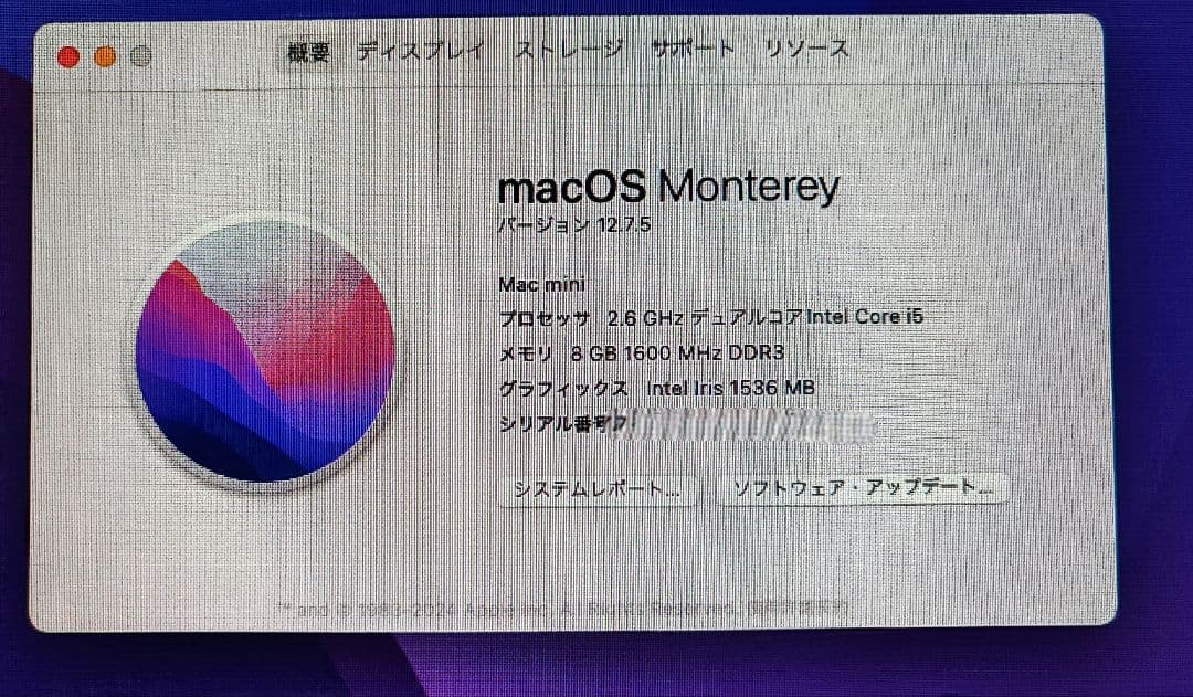 Macデスクトップ Apple Mac mini A1347 8GB 1TB i5