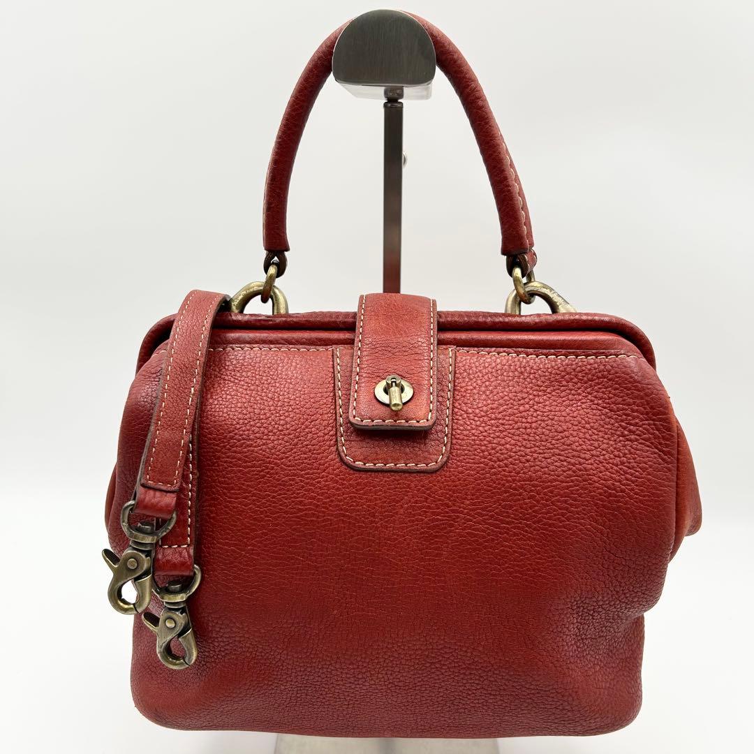 現行✨ 土屋鞄 ポストミニショルダー 2way トーンオイルヌメ ロック金具