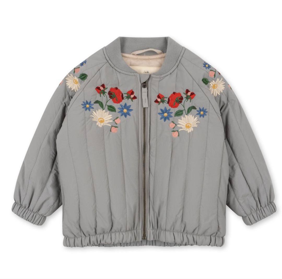 konges sloejd 花柄刺繍ジャケット 3Y