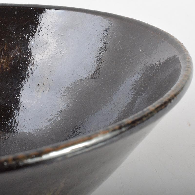 茶道具　人間国宝　加藤土師萌　黒唐津　茶碗　共布共箱　D　R6899