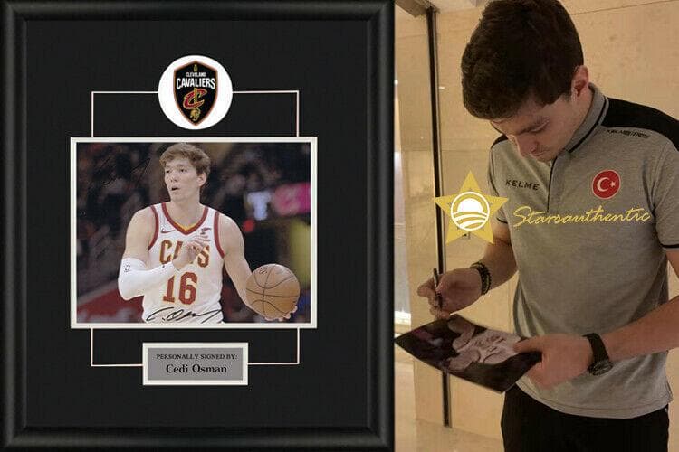 直筆サイン入り写真 セディ・オスマン クリーブランド・キャバリアーズSA鑑定済