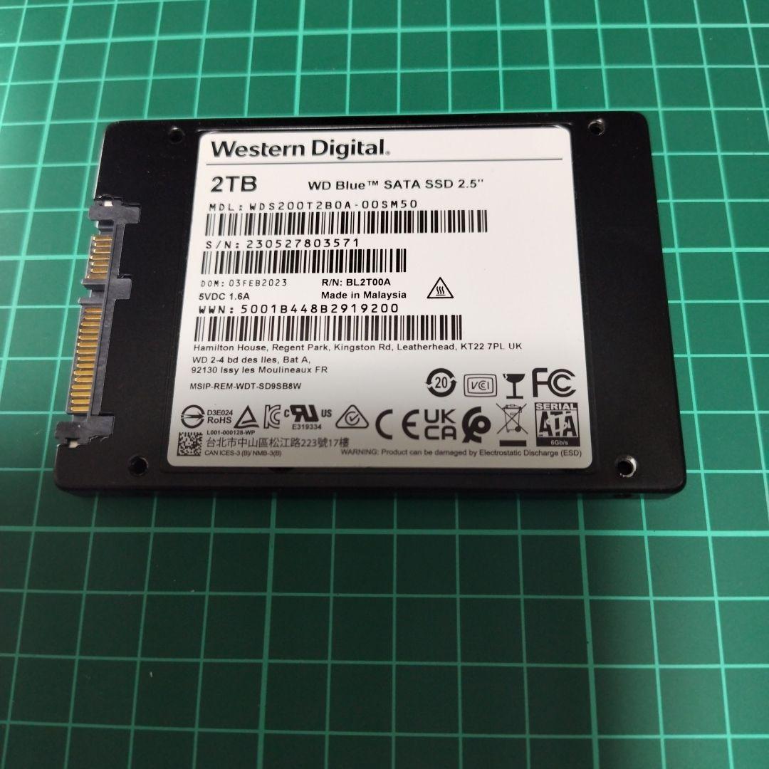 内蔵型SSD WD Blue 2TB SATA SSD