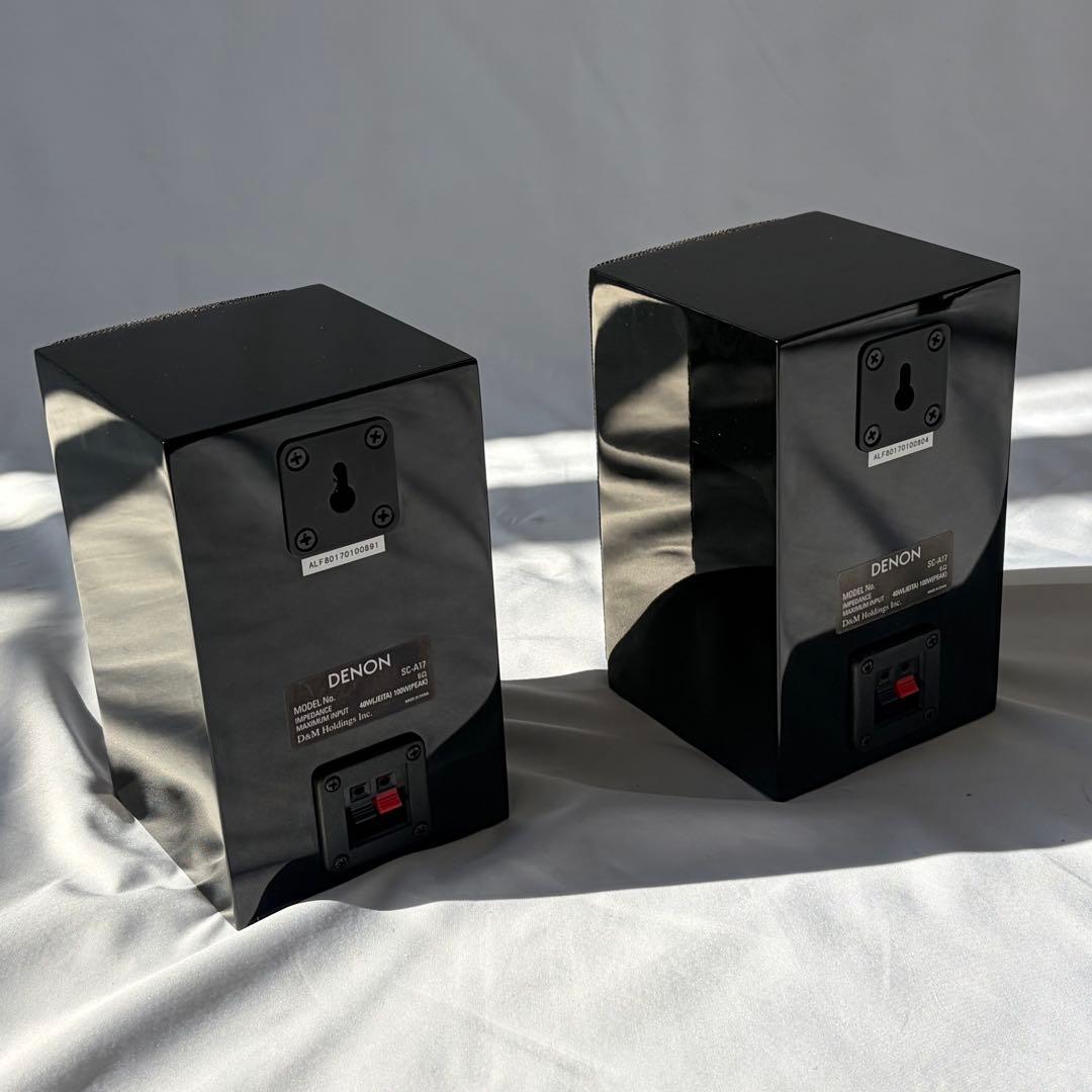 DENON SC-A17 ブックシェルフ シアター スピーカー ピアノブラック