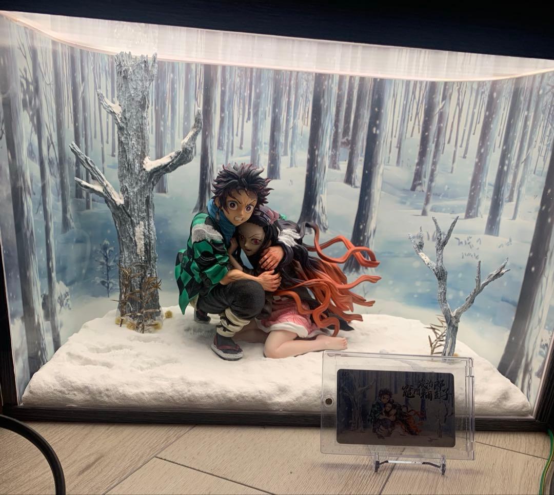 鬼滅の刃 竈門炭治郎 竈門禰豆子 フィギュア　ガレージキット 塗装済み完成品