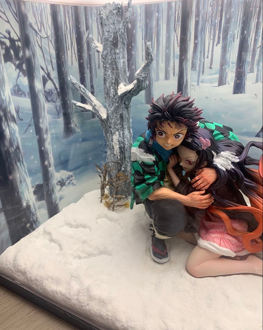 鬼滅の刃 竈門炭治郎 竈門禰豆子 フィギュア　ガレージキット 塗装済み完成品