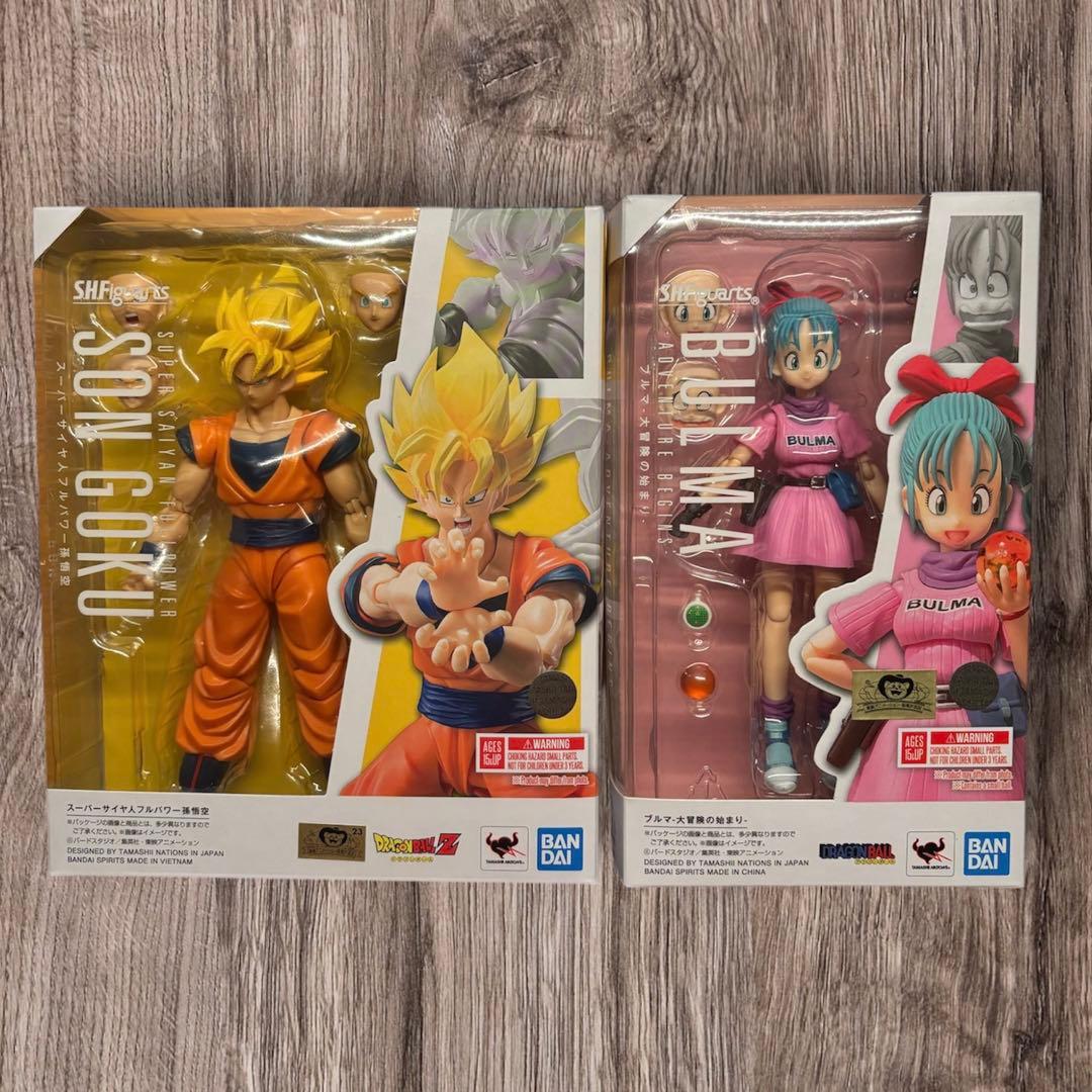 S.H.フィギュアーツ スーパーサイヤ人フルパワー孫悟空、ブルマ〜大冒険の始まり
