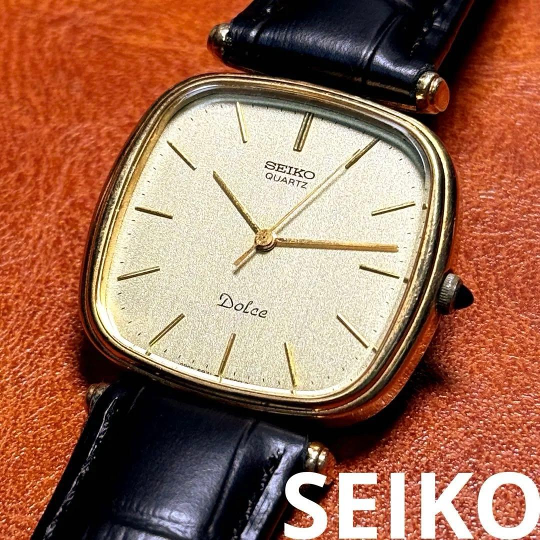 A17 希少 稼動品 SEIKO DOLCE スクエア型　80年代