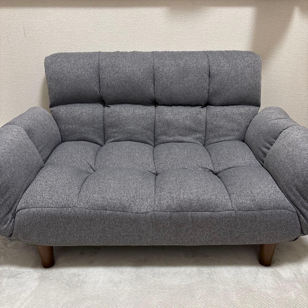 [送料込み]NITORI ニトリ　コンパクトソファ(ポケットO GY)