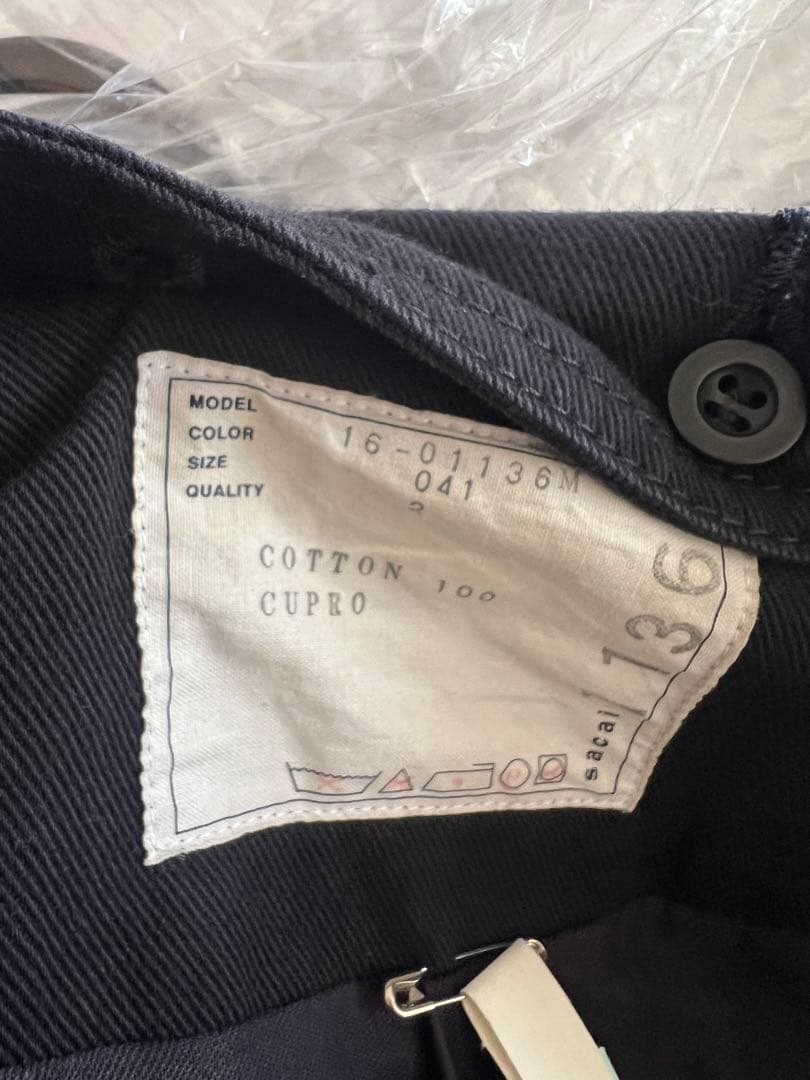 sacai ミリタリーネイビーコート　※クリーニング済