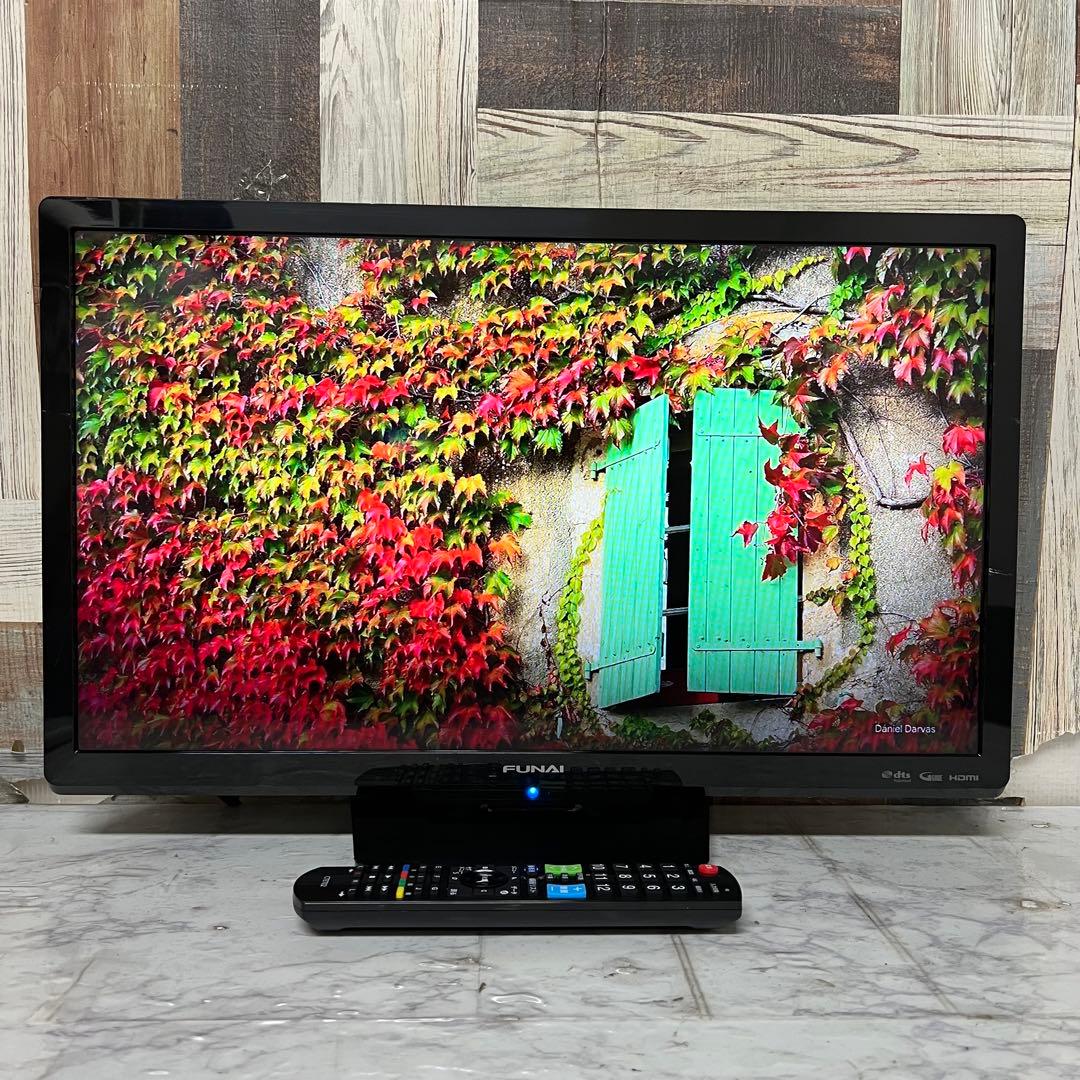 即日受渡❣️全国送料込4年前購入フナイ24型液晶テレビWチューナ搭載HDMI×3