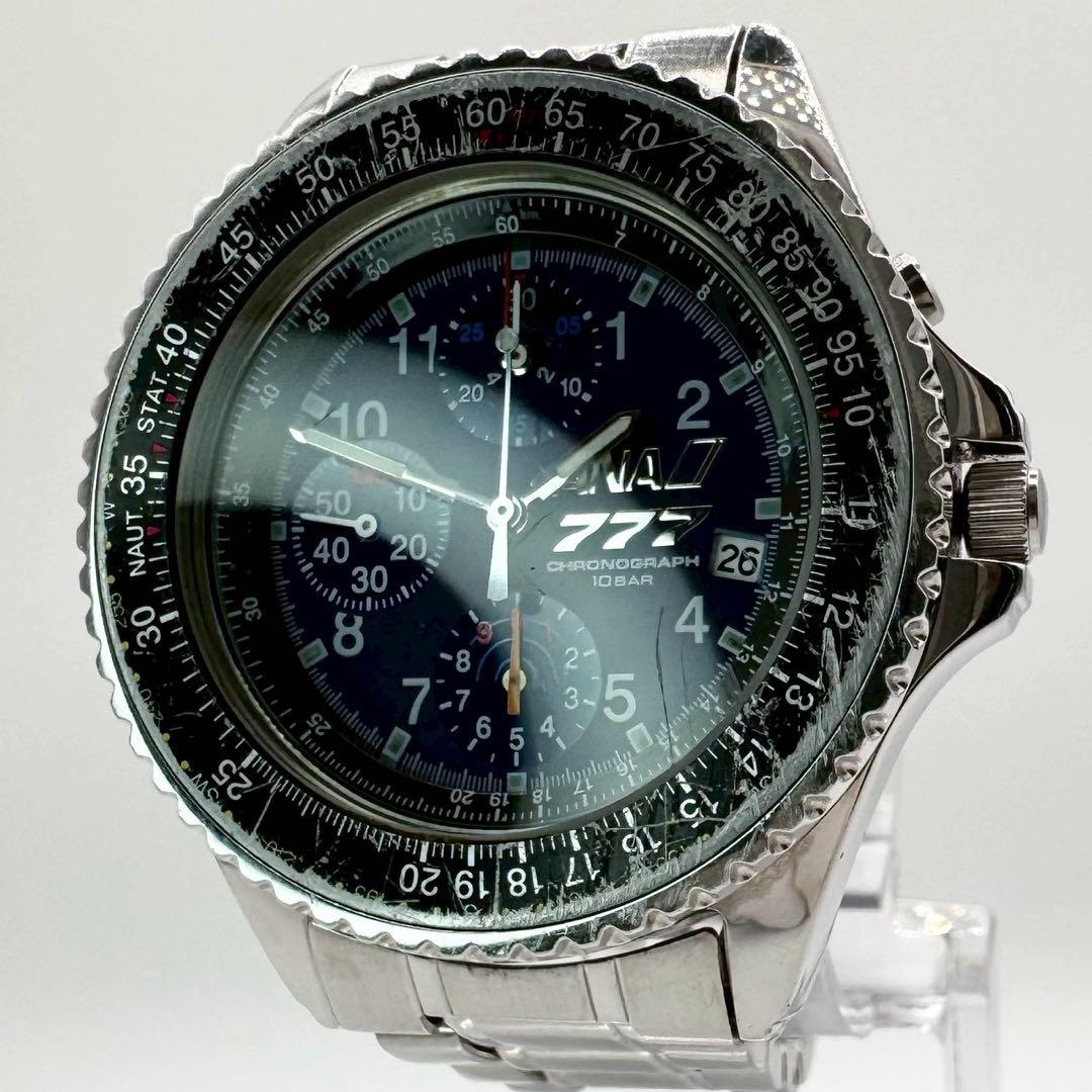 稼働✨ SEIKO ANA ボーイング777 30周年記念 クロノグラフ デイト