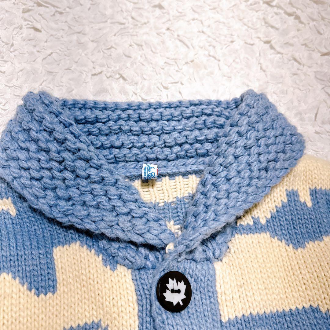 Jesus Canvas カウチンニット　肉厚　セーター　メープルボタンシロクマ