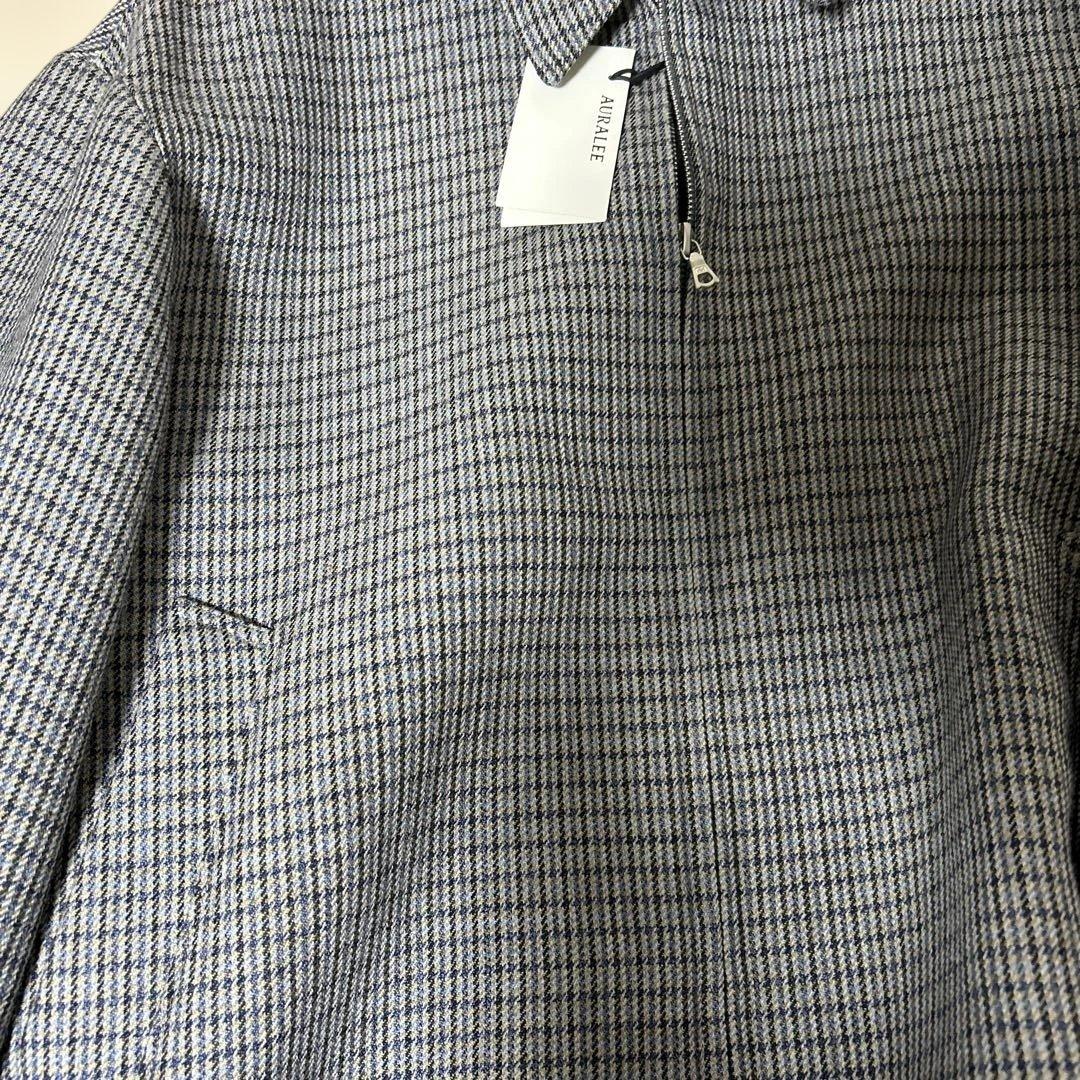 AURALEE ダブルフェイスチェックジップブルゾン サイズ3