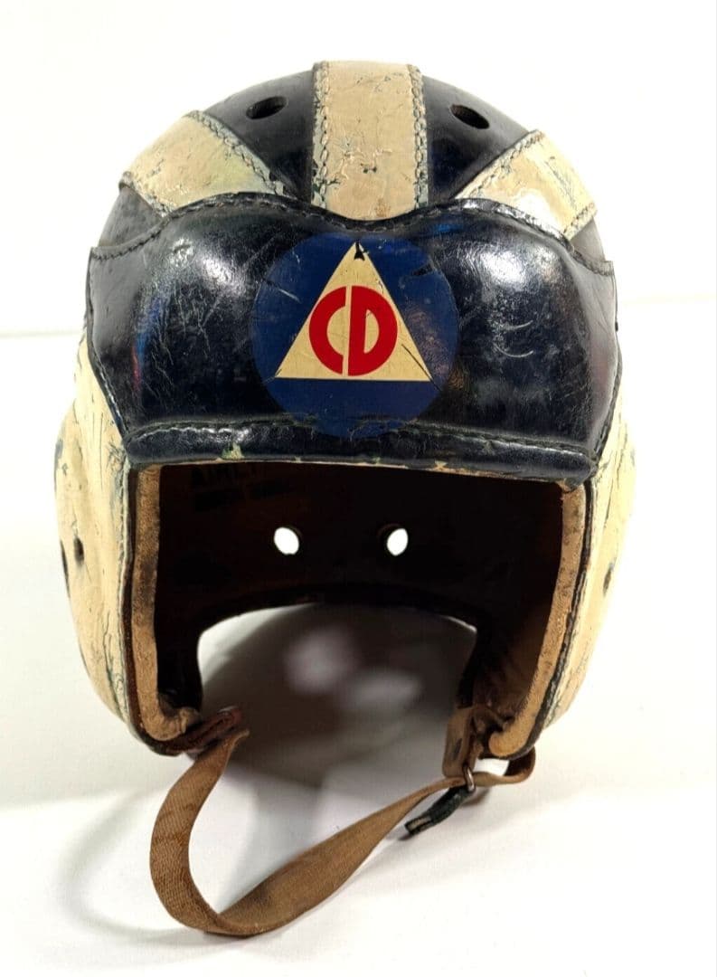 civil defense フットボール　ヘルメット　ヴィンテージ