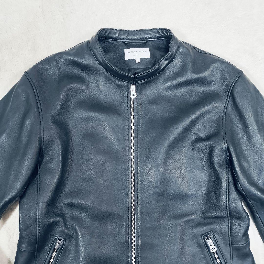 【大きい☆XL】フリークストア　シングルライダース ジャケット　ブラック