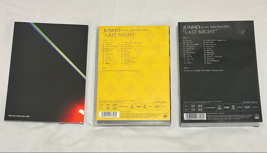 JUNHO From2PM LAST NIGHT DVD2015 初回生産限定盤